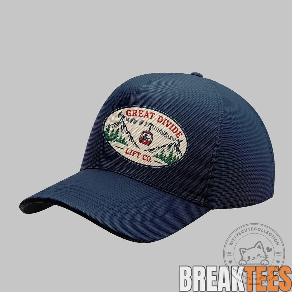 Great Divide Lift Company Ski Resort Mountain Cable Car Cap Hat