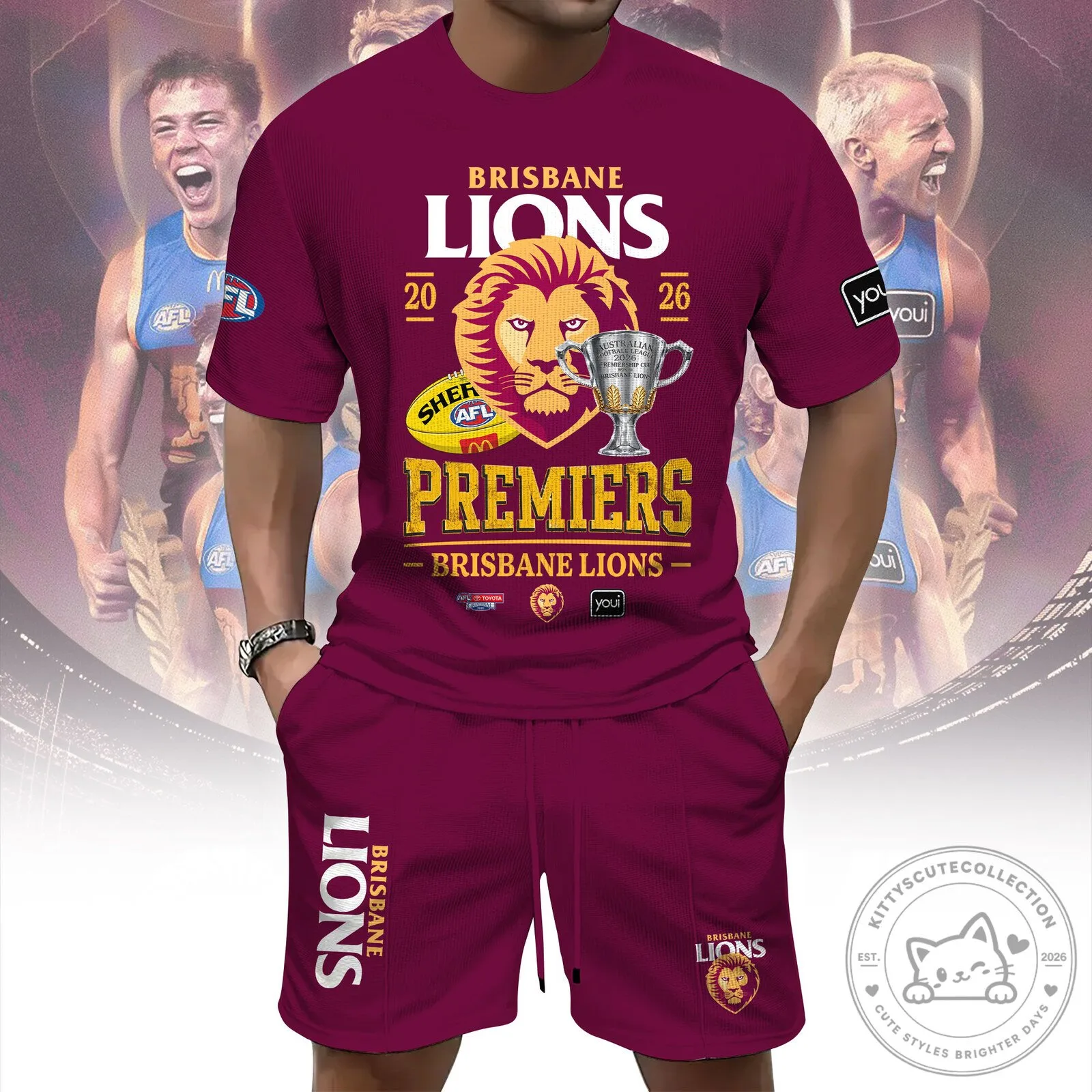 Brisbane Lions Premiers 2026 Australian Football League Team T-Shirt