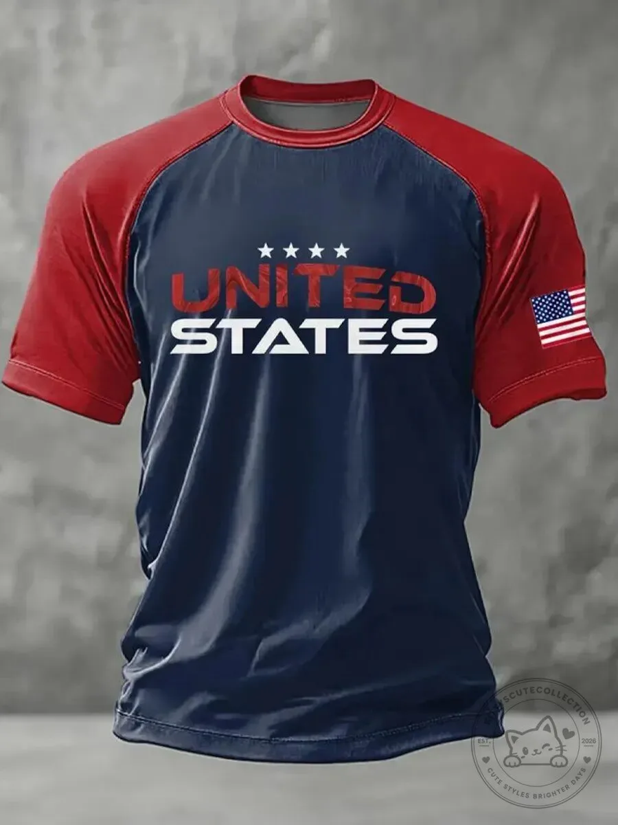 USA Soccer United States Flag Raglan T-Shirt