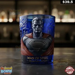 Collector's Edition Drinking Glass for Superman Man Of Steel