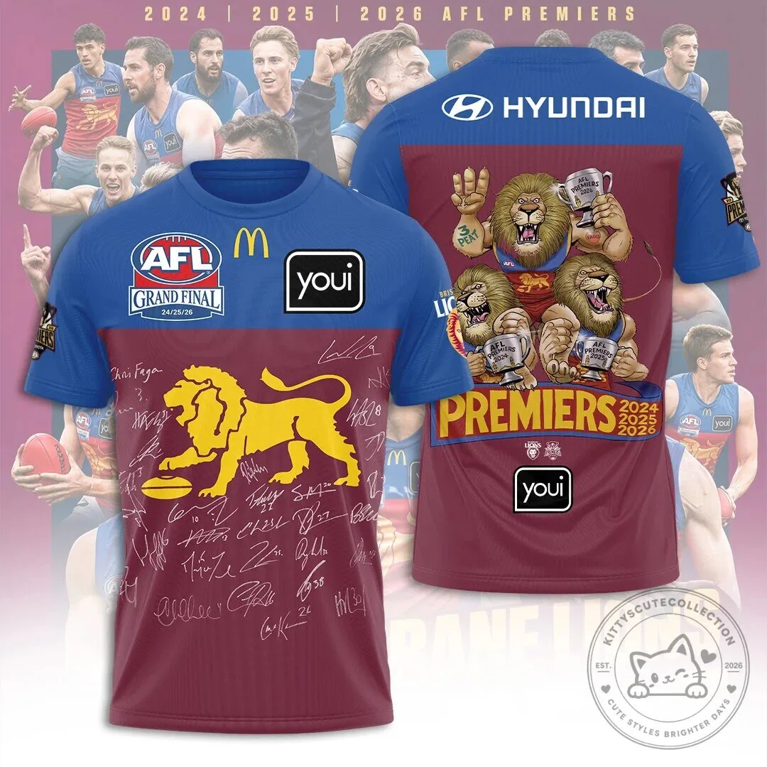 Brisbane Lions 2026 AFL Premiers Grand Final Commemorative Jersey