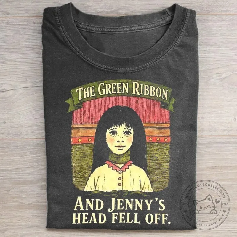 The Green Ribbon And Jenny's Head Fell Off Scary Stories T-Shirt