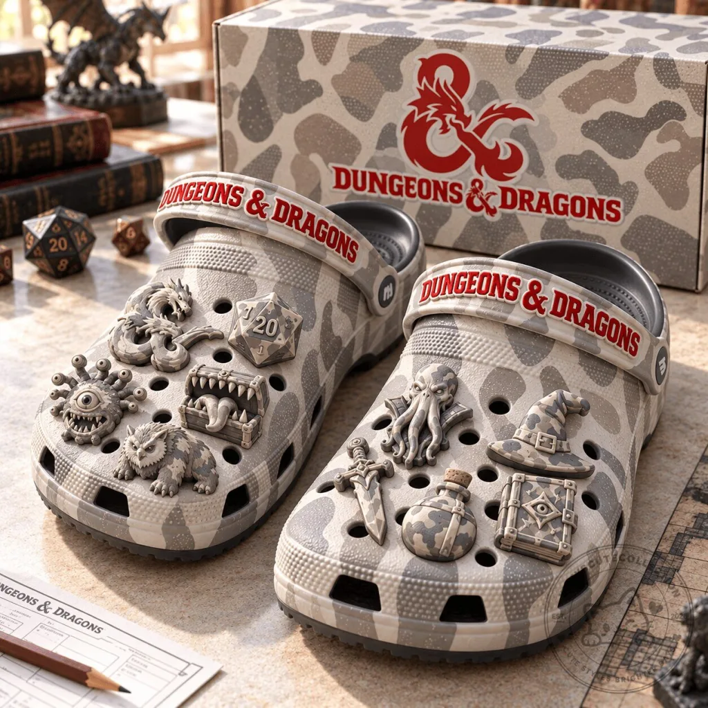Dungeons And Dragons Camouflage Classic Clogs Dungeons And Dragons Camouflage Classic Clogs