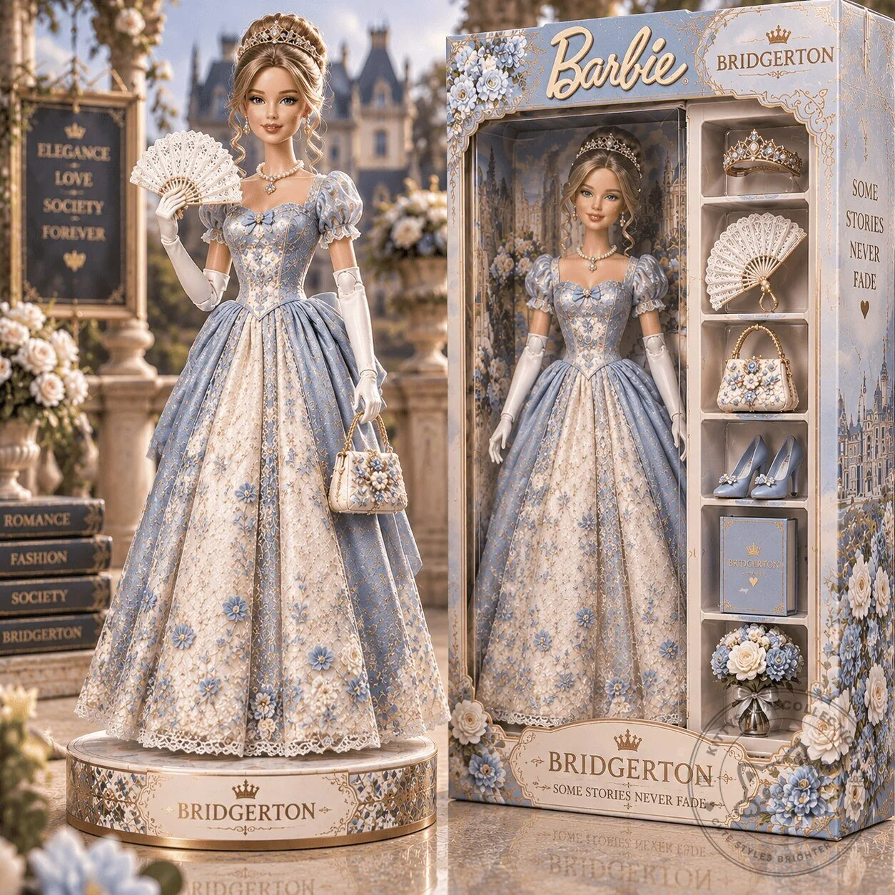 Barbie Bridgerton Queen Charlotte Commemorative Collector Doll Figure