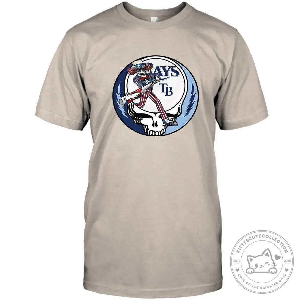 Tampa Bay Rays Baseball Grateful Dead Stealie Uncle Sam T-Shirt