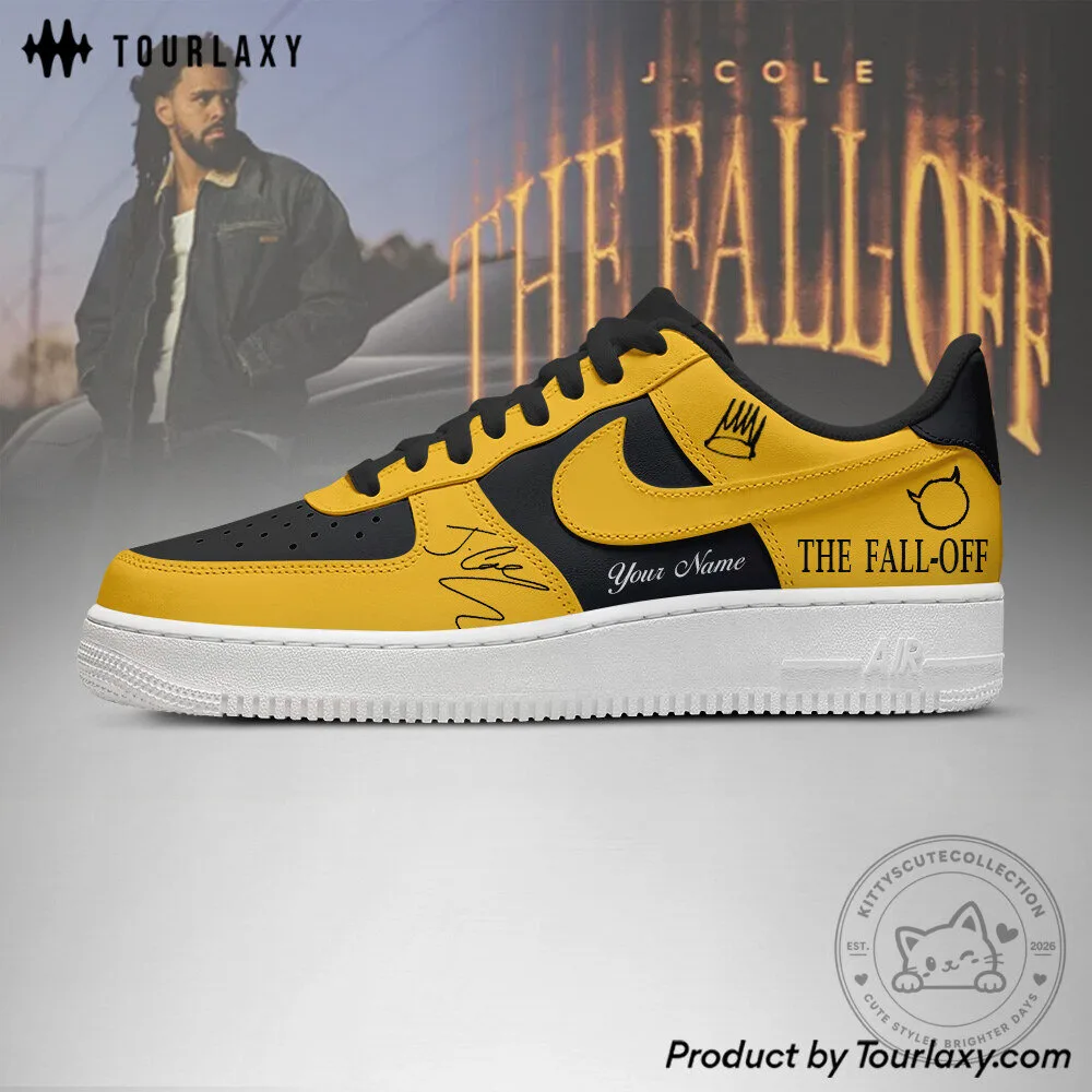 J Cole The Fall Off Tour 2026 Custom Air Force 1 Sneakers 8 J Cole The Fall Off Tour 2026 Custom Air Force 1 Sneakers
