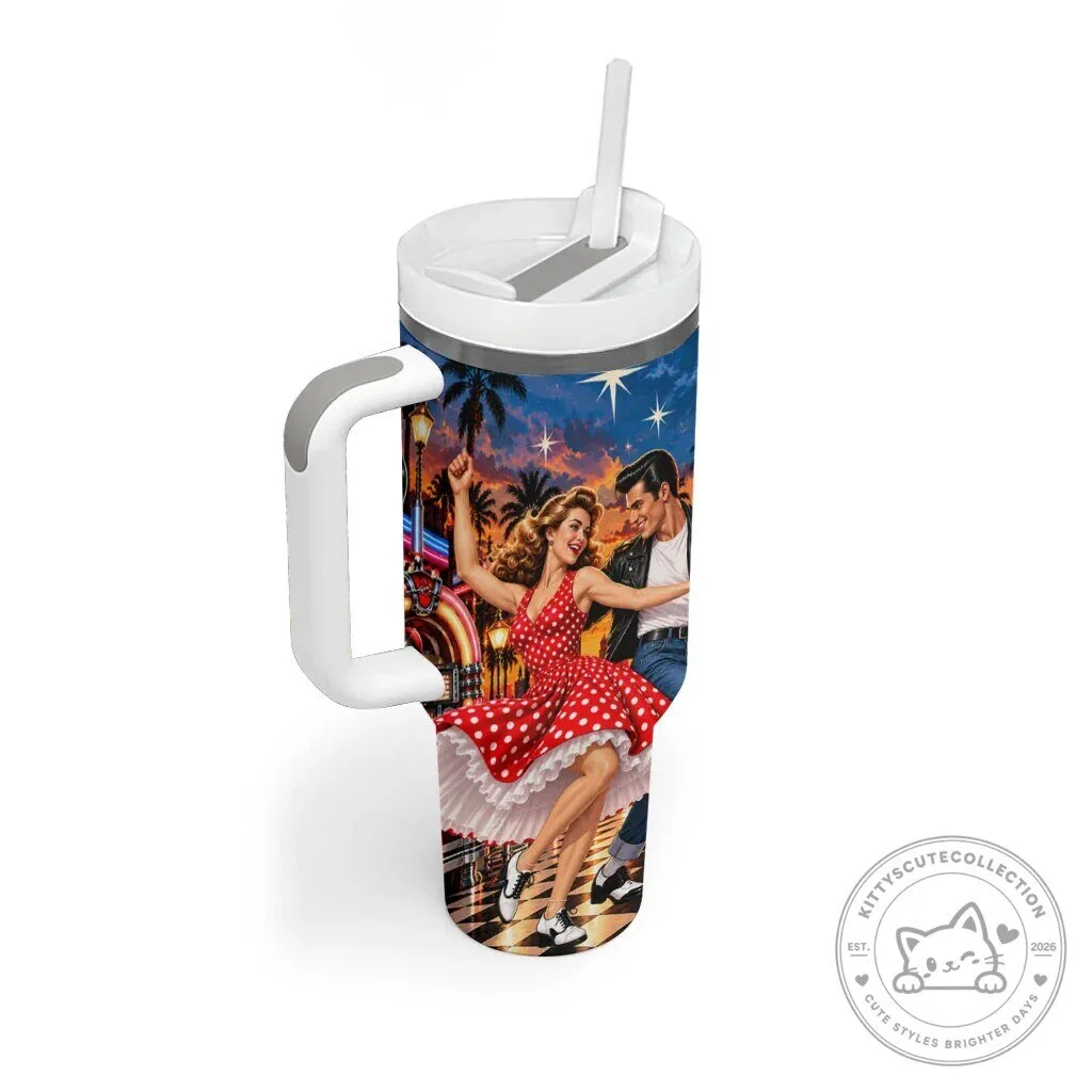 Baby Boomers Generation Vintage 1950s Rock and Roll Nostalgia Tumbler with Handle 11 Baby Boomers Generation Vintage 1950s Rock and Roll Nostalgia Tumbler with Handle