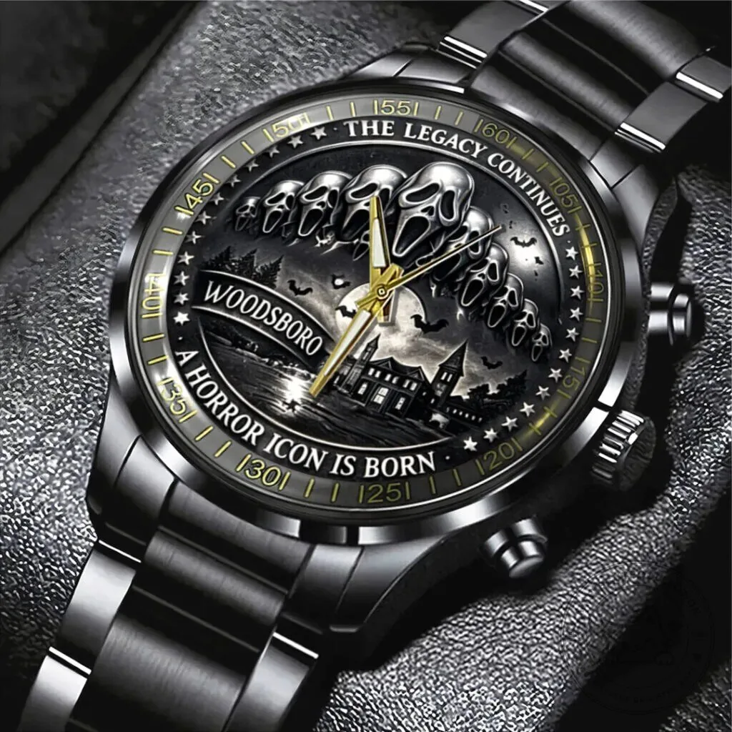 Scream Woodsboro Horror Icon Stainless Steel Watch