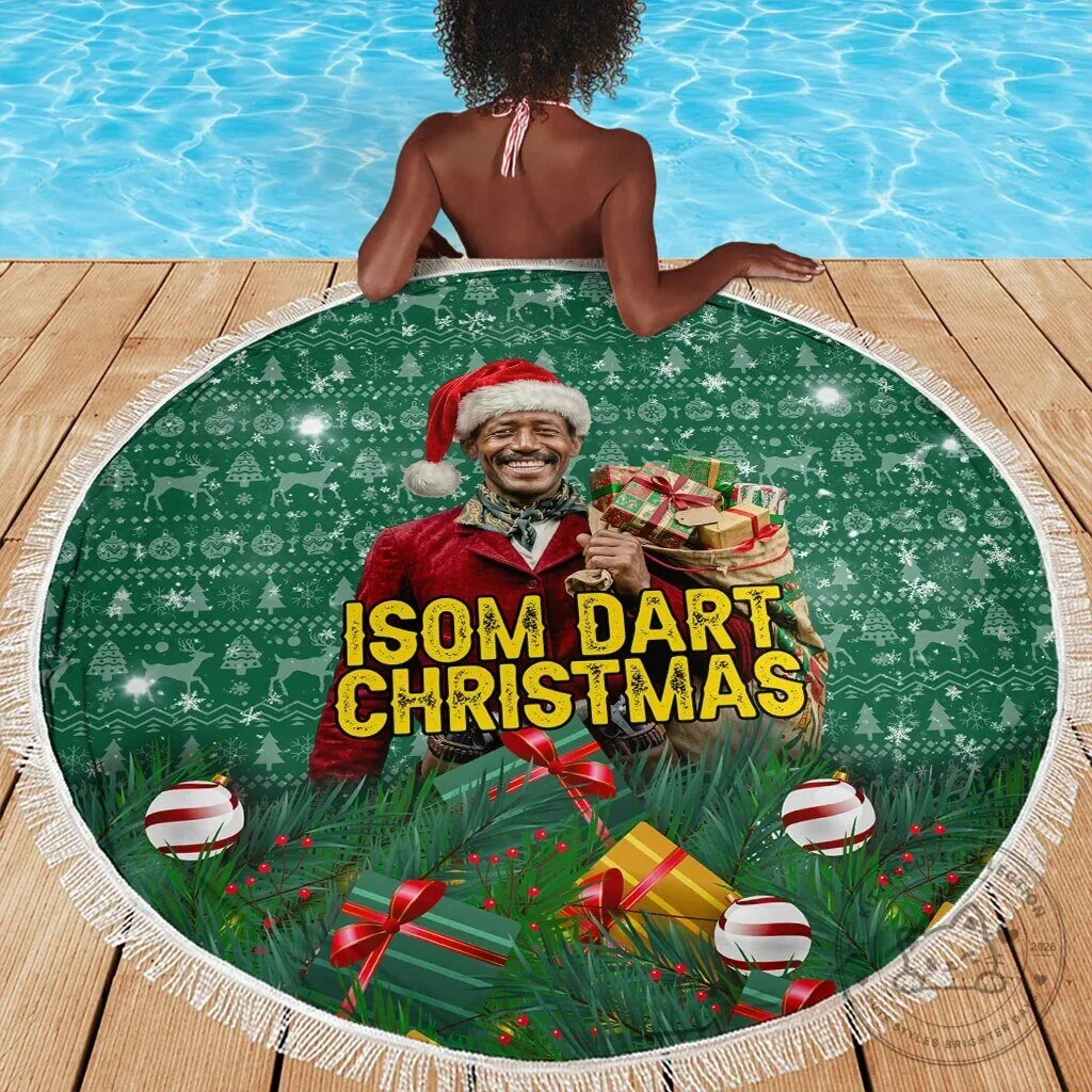 Isom Dart Christmas Holiday Beach Blanket with Reindeer Pattern 7 Isom Dart Christmas Holiday Beach Blanket with Reindeer Pattern