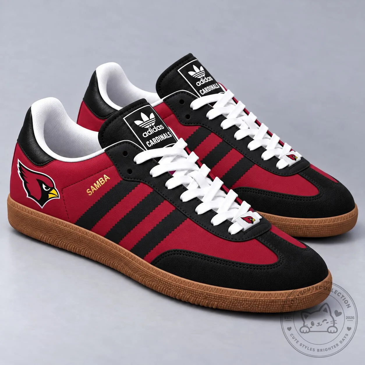 Arizona Cardinals NFL Football Team Classic Samba Style Low Top Sneakers