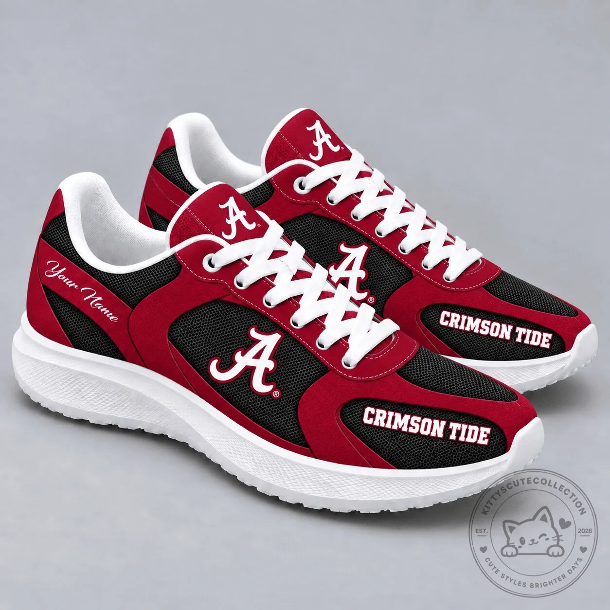 Alabama Crimson Tide Personalized Sport Sneakers Running Shoes