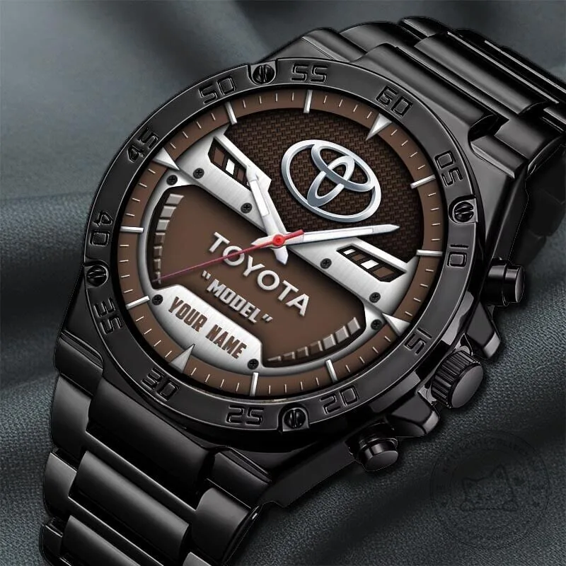 Toyota Custom Name Elegant Fashion Design Black Watch 12 Toyota Custom Name Elegant Fashion Design Black Watch