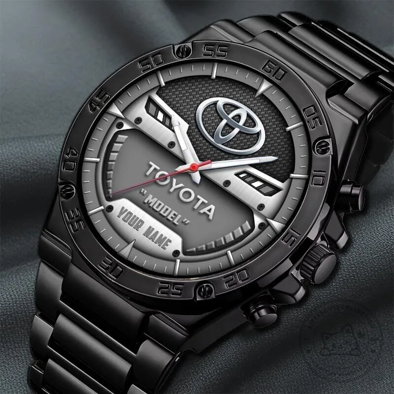 Toyota Custom Name Elegant Fashion Design Black Watch 15 Toyota Custom Name Elegant Fashion Design Black Watch