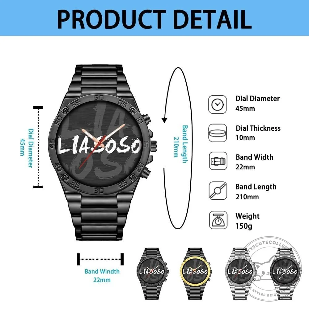 Toyota Custom Name Elegant Fashion Design Black Watch 19 Toyota Custom Name Elegant Fashion Design Black Watch