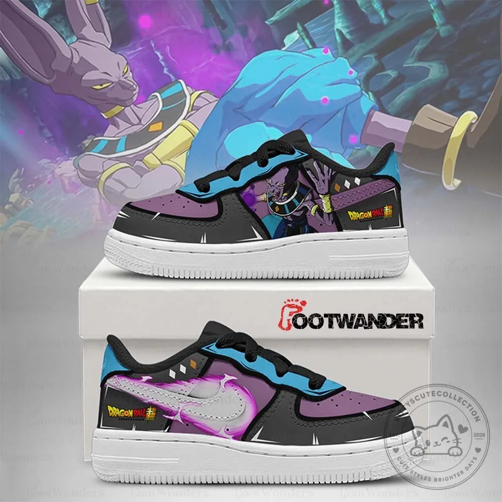 Dragon Ball Super Beerus God of Destruction Anime Custom Design Shoes