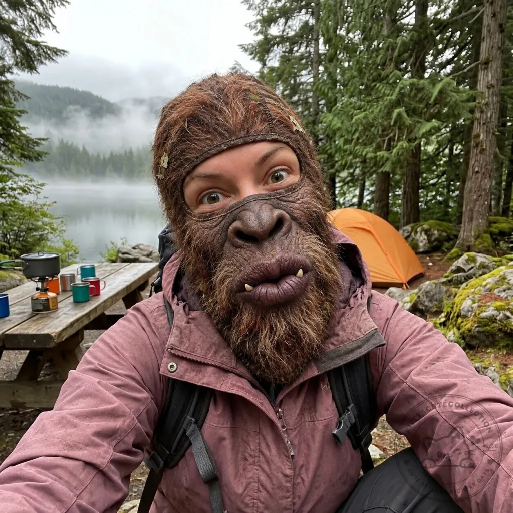 Bigfoot Sasquatch Monster Creature Full Face Mask Halloween Costume Accessory Bigfoot Sasquatch Monster Creature Full Face Mask Halloween Costume Accessory