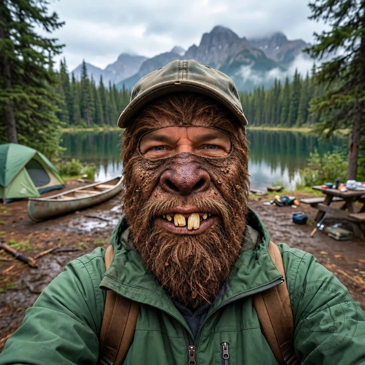 Bigfoot Sasquatch Monster Creature Full Face Mask Halloween Costume Accessory 13 Bigfoot Sasquatch Monster Creature Full Face Mask Halloween Costume Accessory
