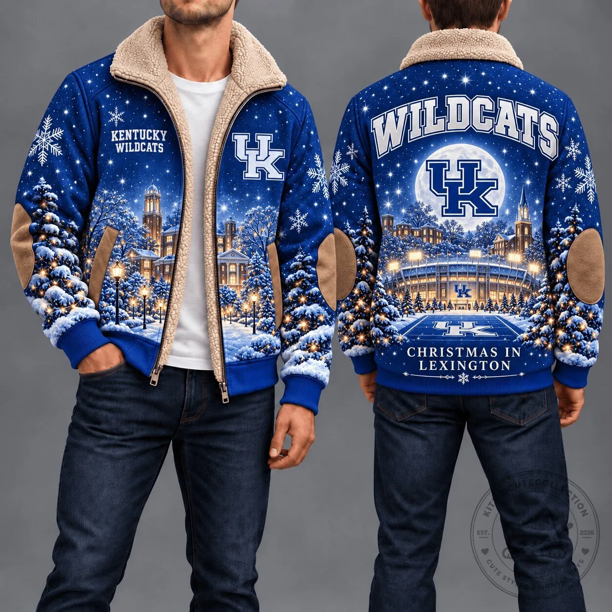 Kentucky Wildcats Christmas in Lexington Winter Fleece Jacket