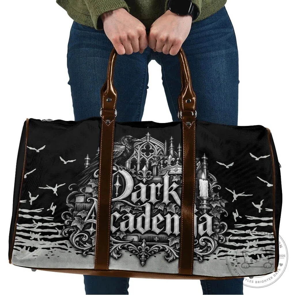 Dark Academia Raven Gothic Literature Vintage Bookish Travel Bag