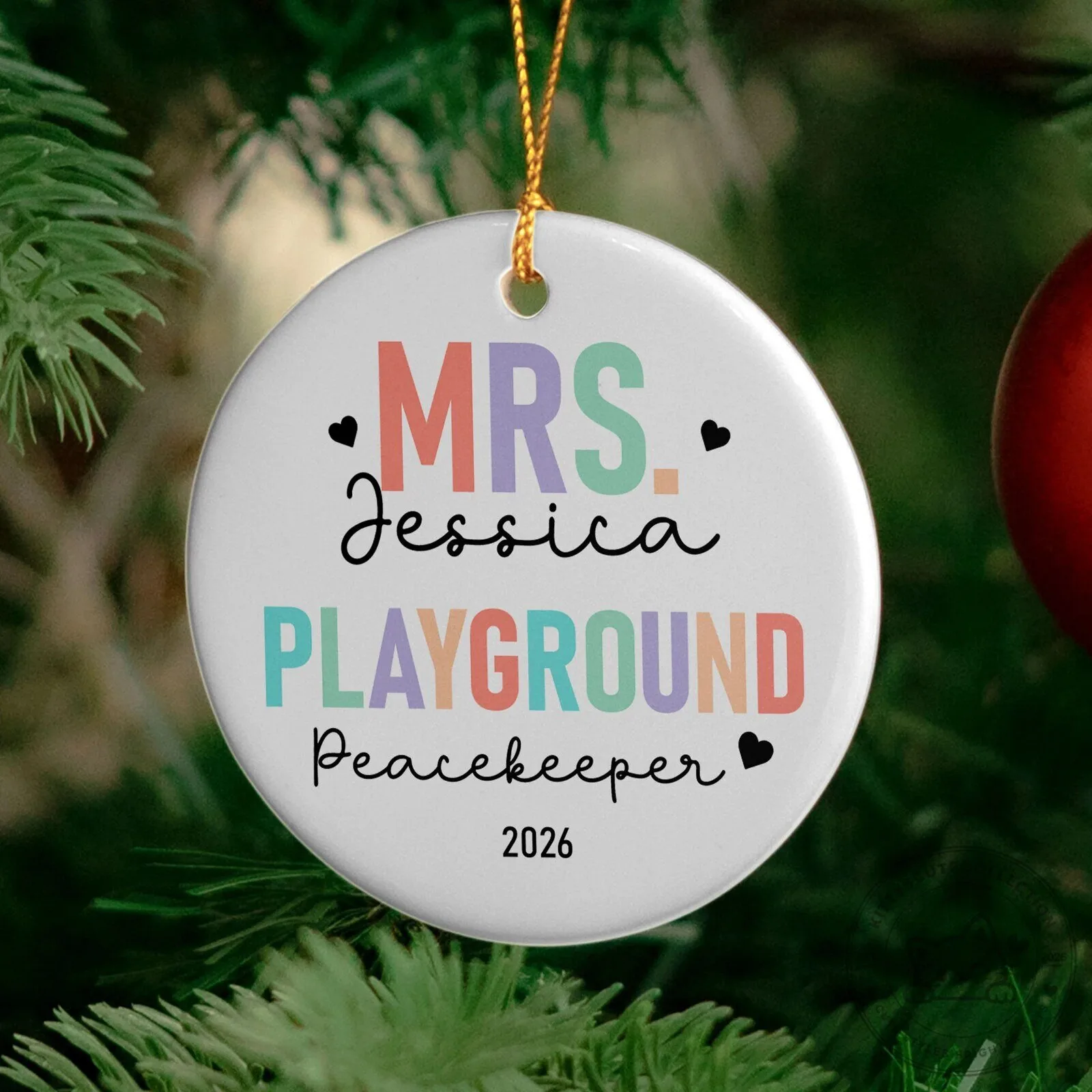 Personalized Teacher Appreciation Gift Chaos Coordinator Tiny Human Tamer Ornament 12 Personalized Teacher Appreciation Gift Chaos Coordinator Tiny Human Tamer Ornament