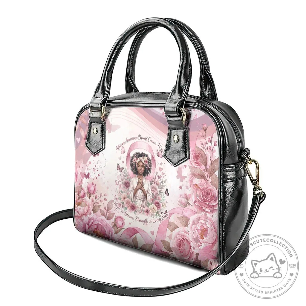 African American Breast Cancer Warrior Pink Ribbon Floral Hope Handbag 13 African American Breast Cancer Warrior Pink Ribbon Floral Hope Handbag