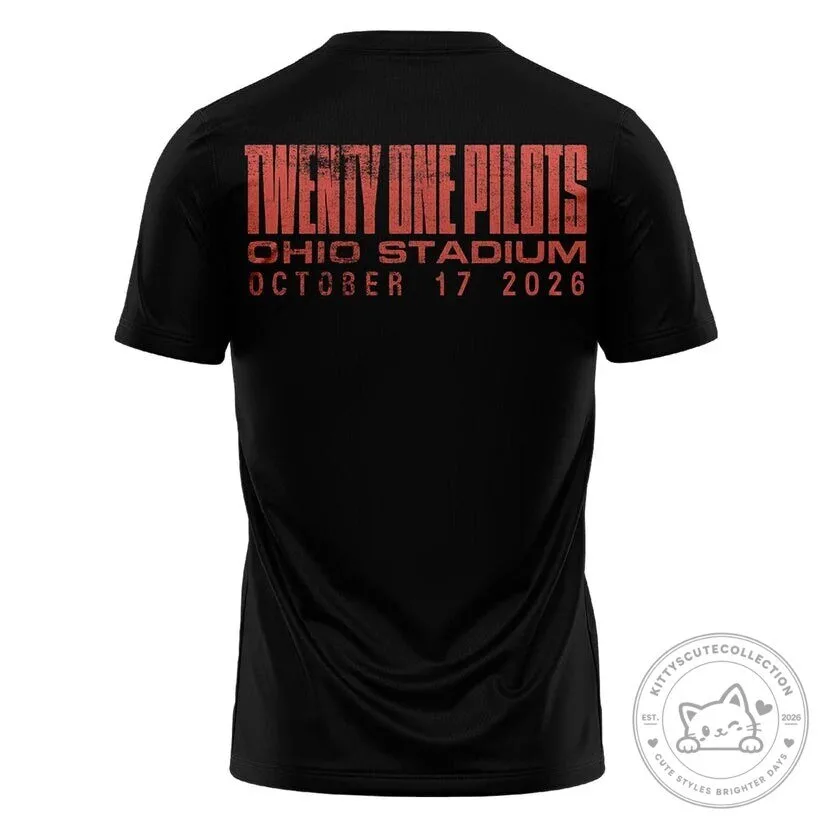 Twenty One Pilots Ohio Stadium October 17 2026 Concert Black T-Shirt 9 Twenty One Pilots Ohio Stadium October 17 2026 Concert Black T-Shirt