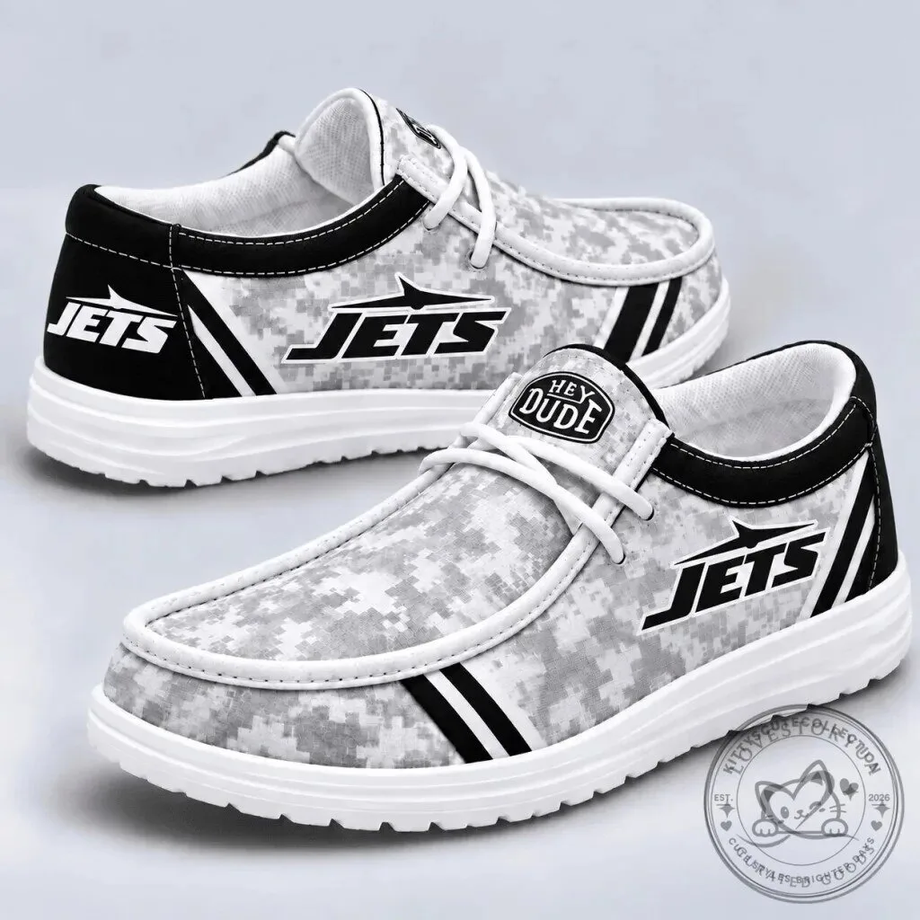 New York Jets Football Team Digital Camouflage Fan Shoes