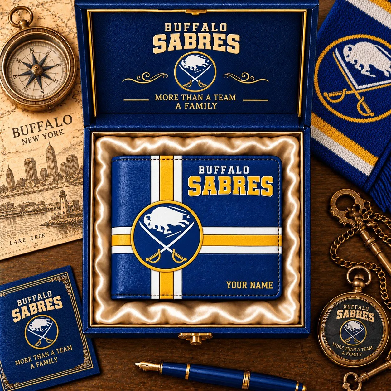 Buffalo Sabres National Hockey League Personalized Wallet