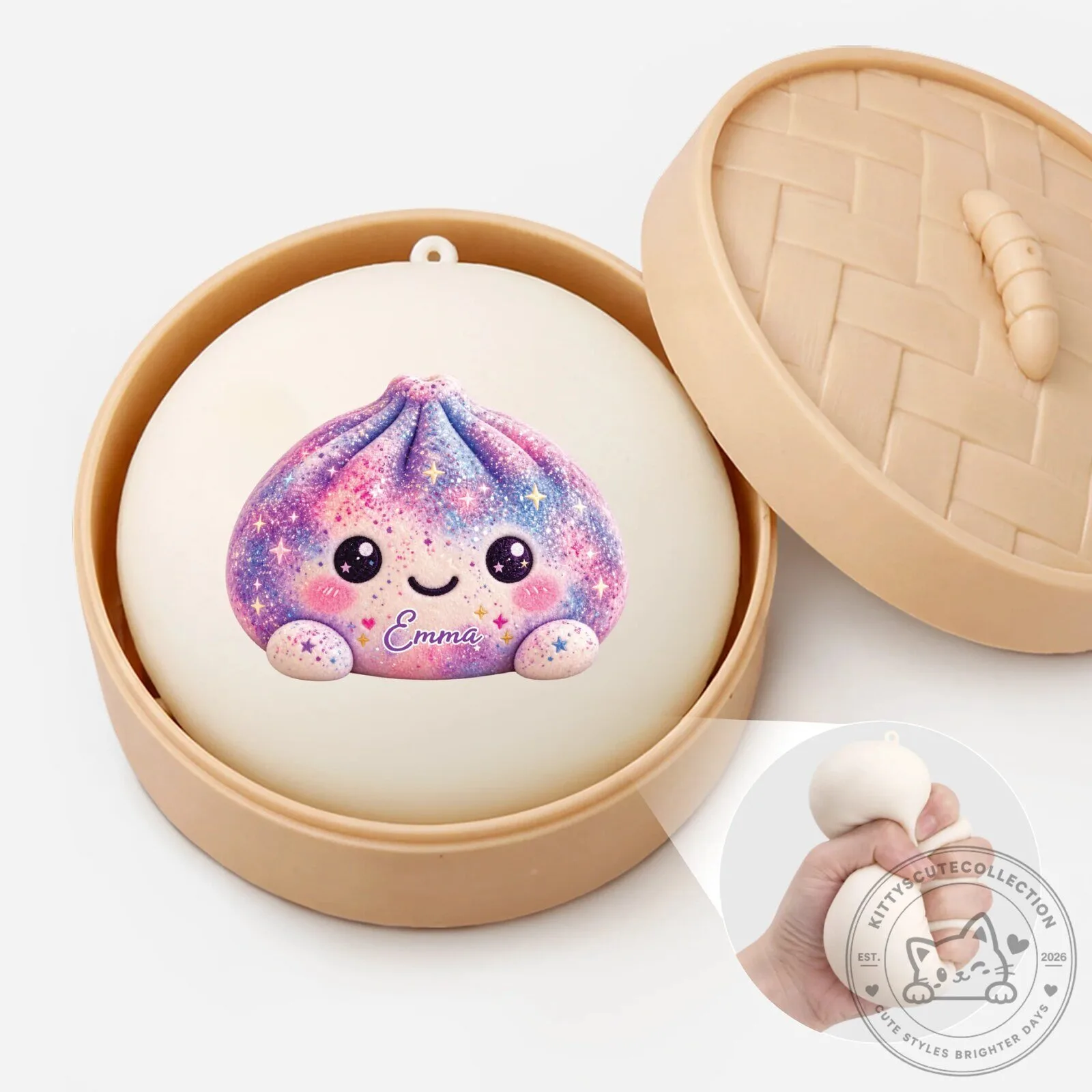 Personalized Galaxy Dumpling Steamed Bun Squishy Toy