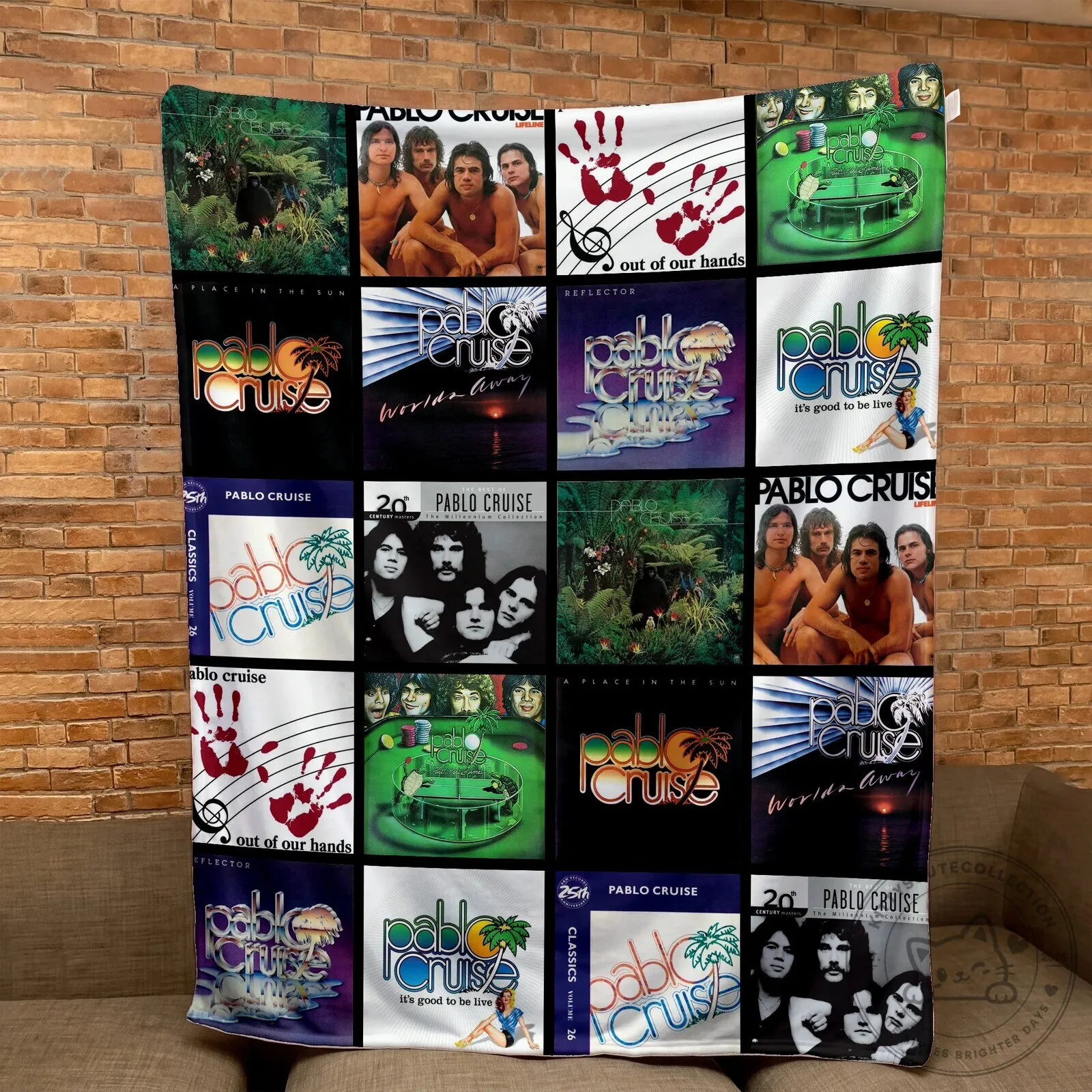 Pablo Cruise Album Covers Collage Soft Sherpa Fleece Blanket