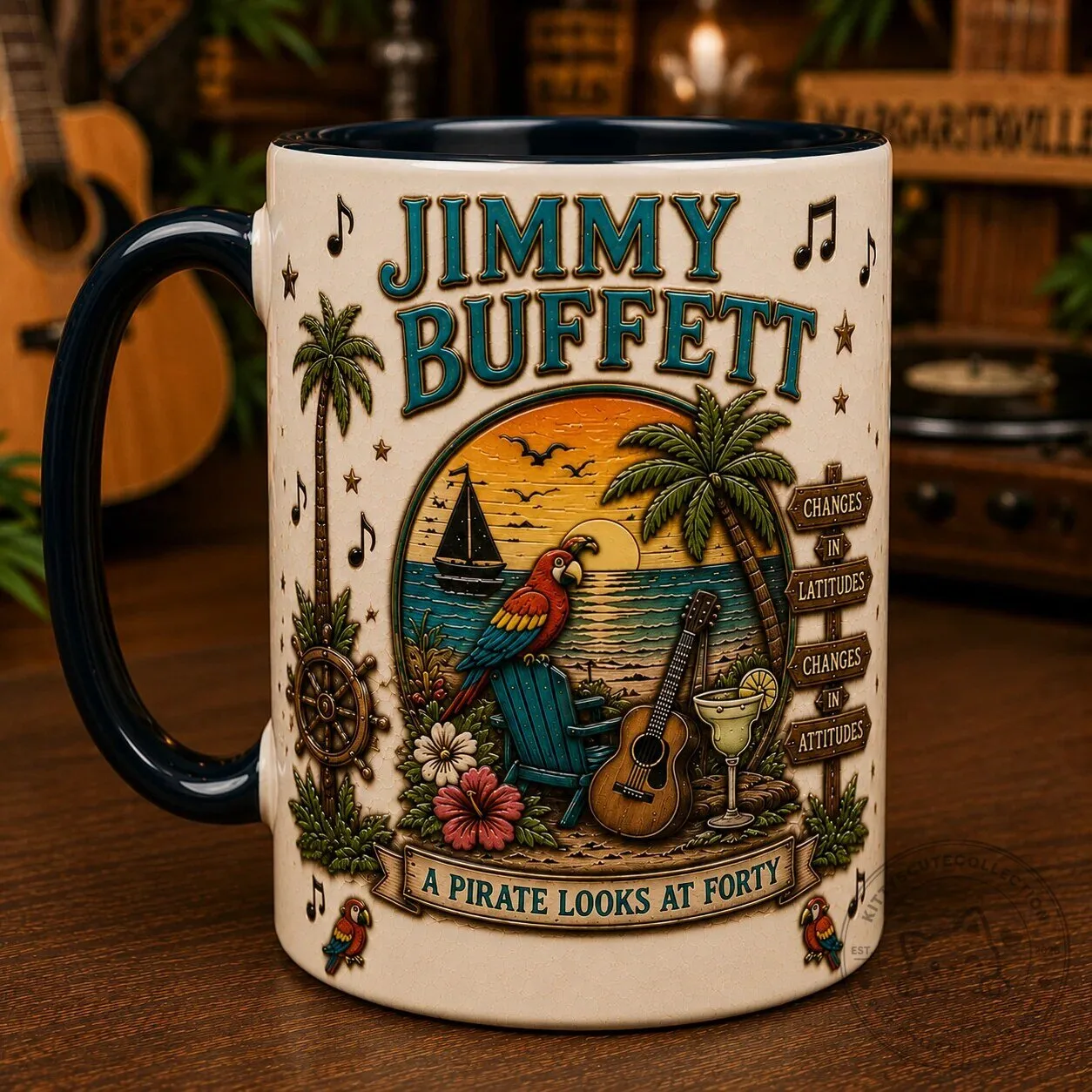 Jimmy Buffett A Pirate Looks At Forty Tropical Beach Music Coffee Mug