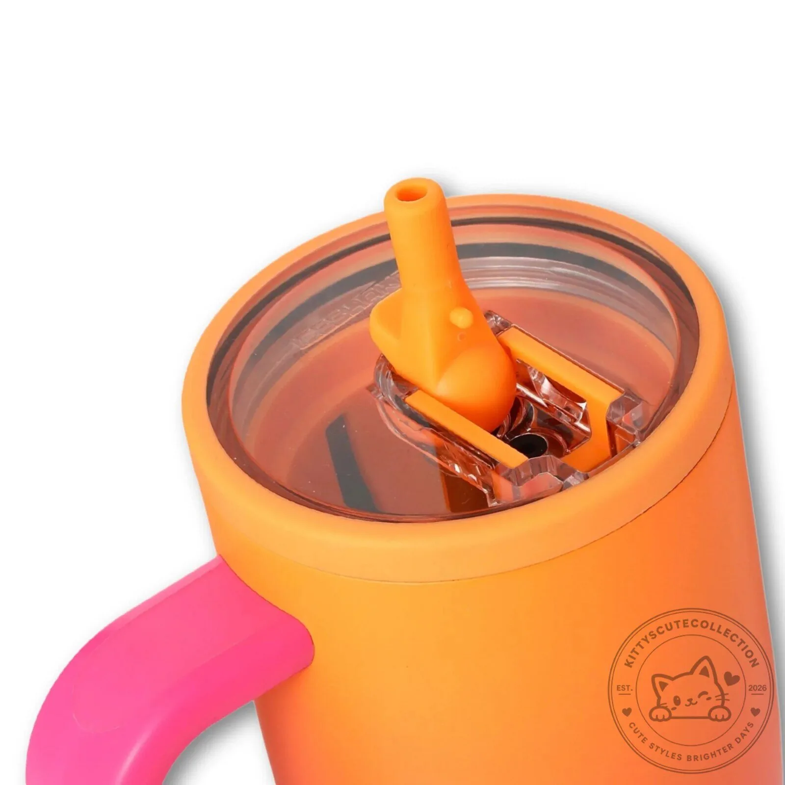 Sunkissed Ombre Insulated Stainless Steel Tumbler with Handle and Straw 12 Sunkissed Ombre Insulated Stainless Steel Tumbler with Handle and Straw
