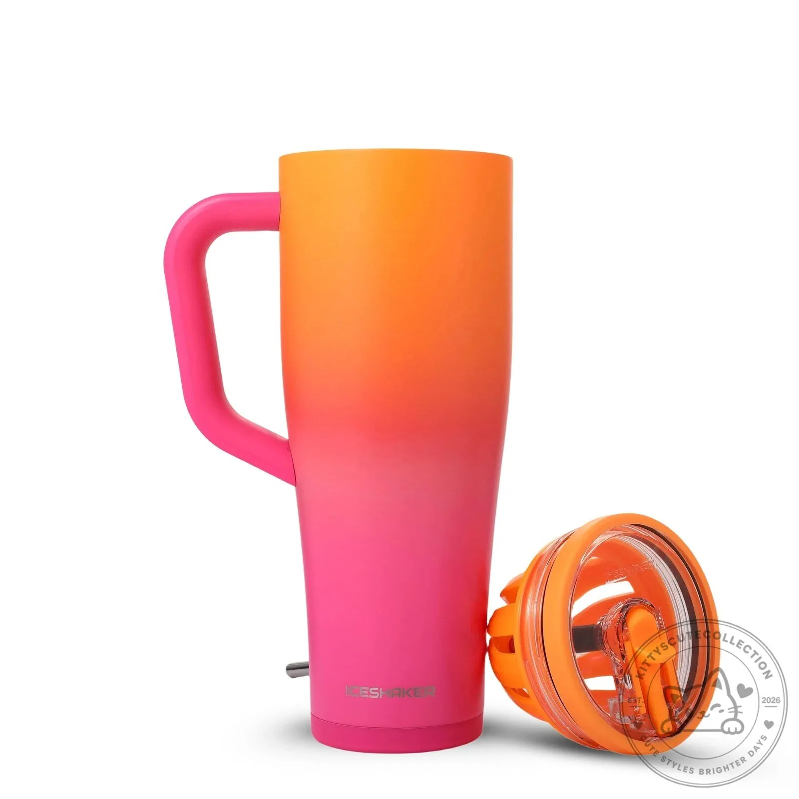 Sunkissed Ombre Insulated Stainless Steel Tumbler with Handle and Straw 15 Sunkissed Ombre Insulated Stainless Steel Tumbler with Handle and Straw