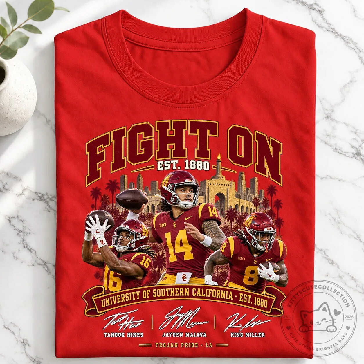 University of Southern California Trojans Football Team Fight On T-Shirt