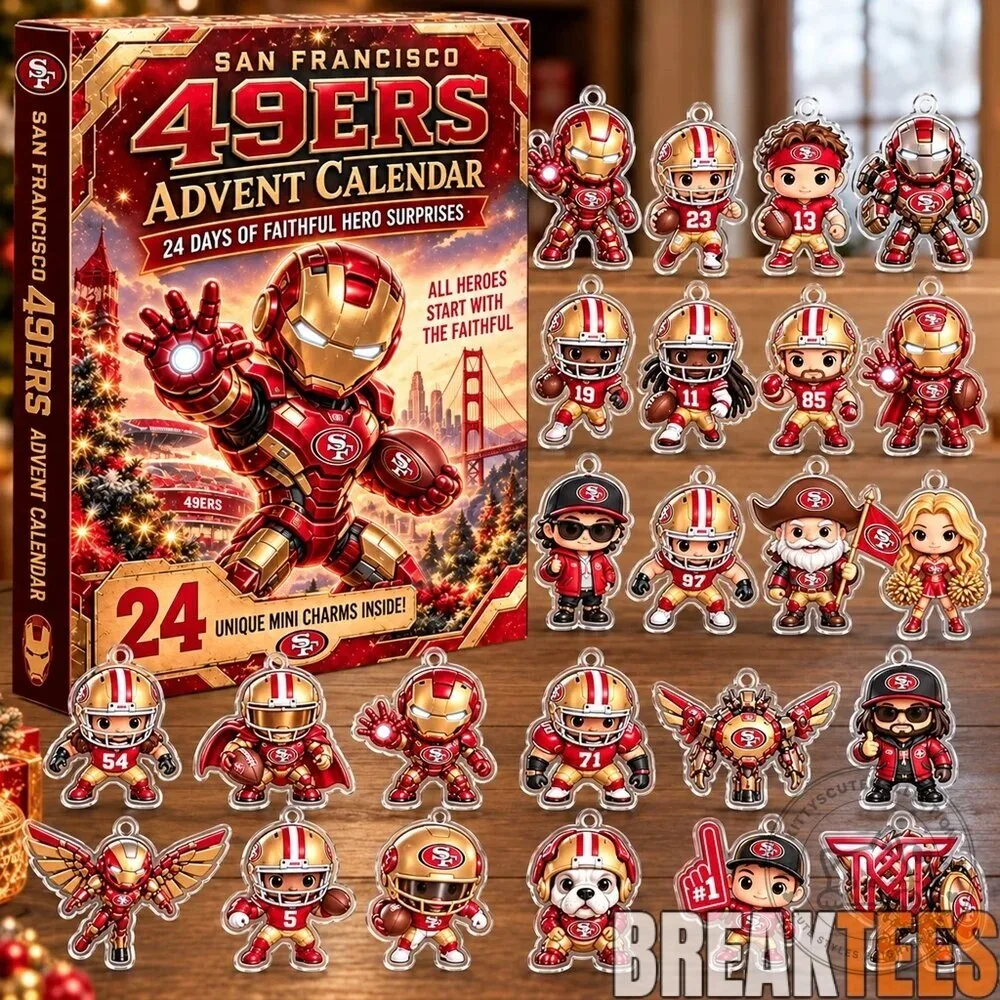 San Francisco 49ers Iron Man Advent Calendar 2026 with Mini Charms 2D
