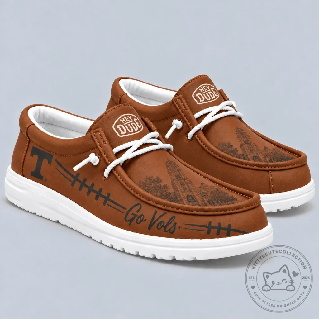 Tennessee Volunteers Hey Dude Style Slip-On Shoes for Men and Women Tennessee Volunteers Hey Dude Style Slip-On Shoes for Men and Women