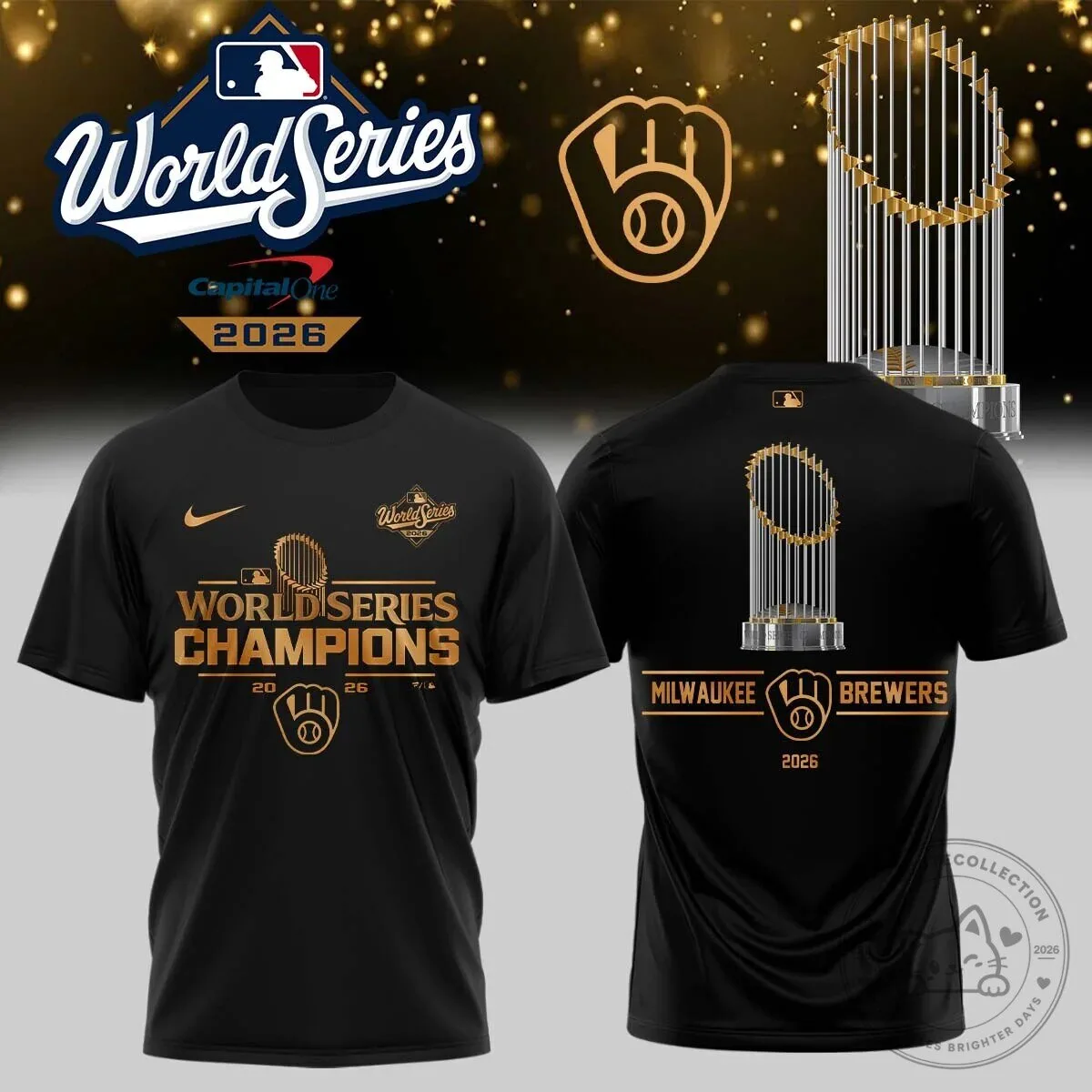 Brewers 2026 World Series Champions Fan T-Shirt for Baseball Enthusiasts