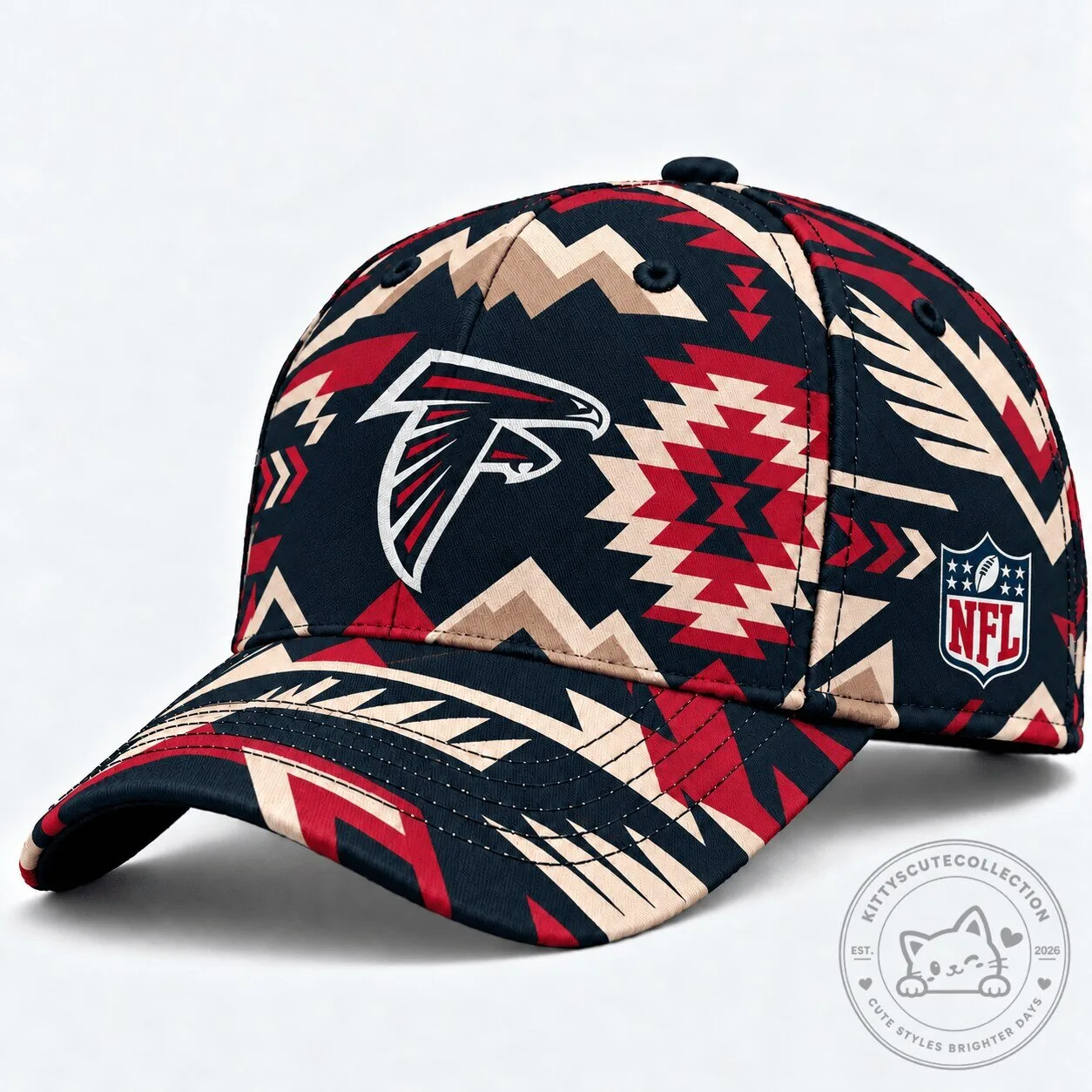 Atlanta Falcons Aztec Print National Football League Baseball Cap Hat