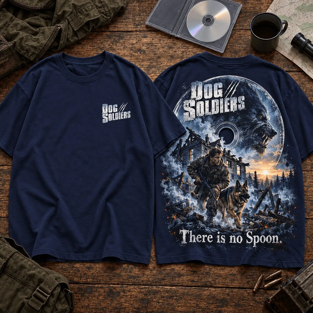 Dog Soldiers Werewolf Hunt Horror Movie Fan Art Graphic T-Shirt