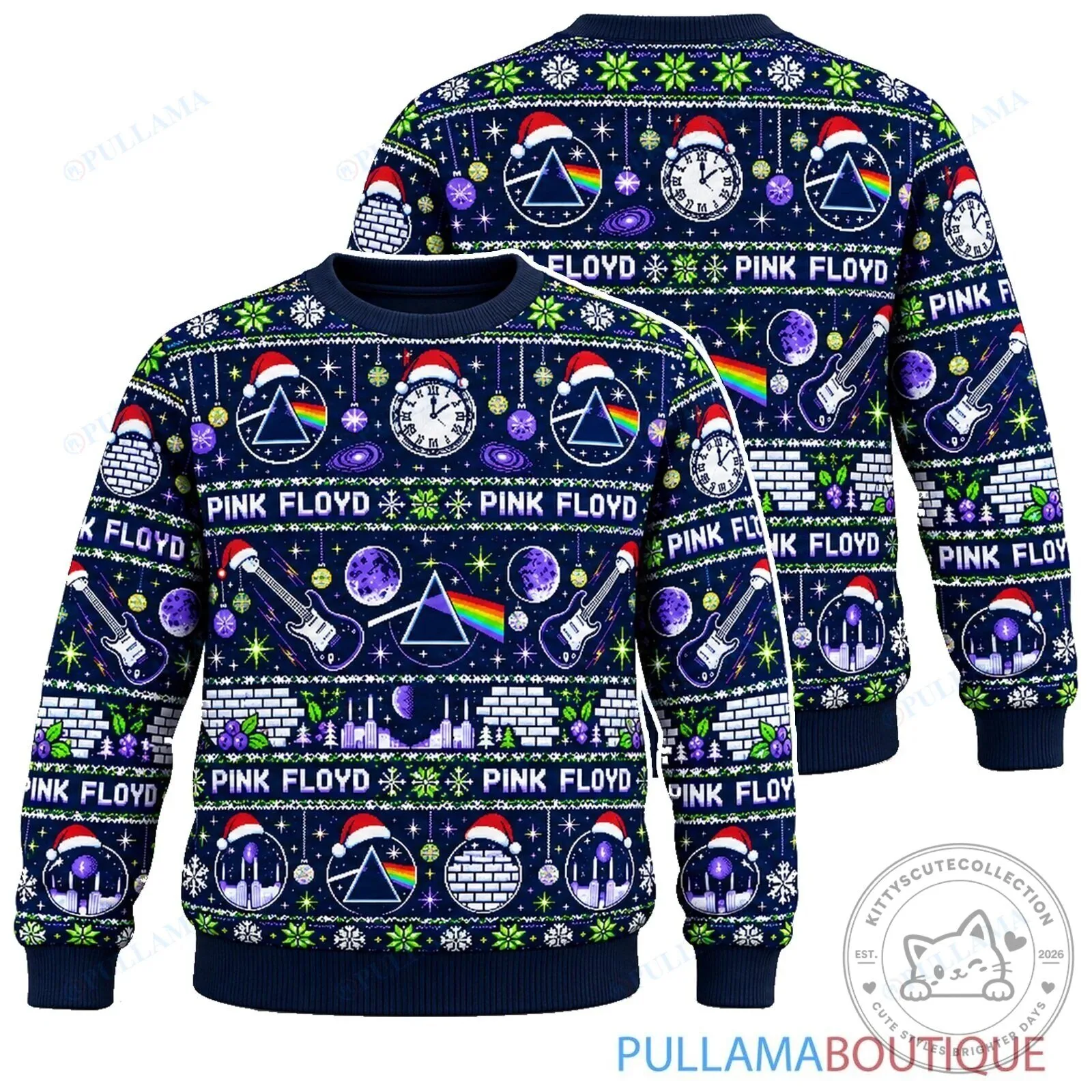 Pink Floyd Cosmic Noel Ugly Christmas Sweatshirt
