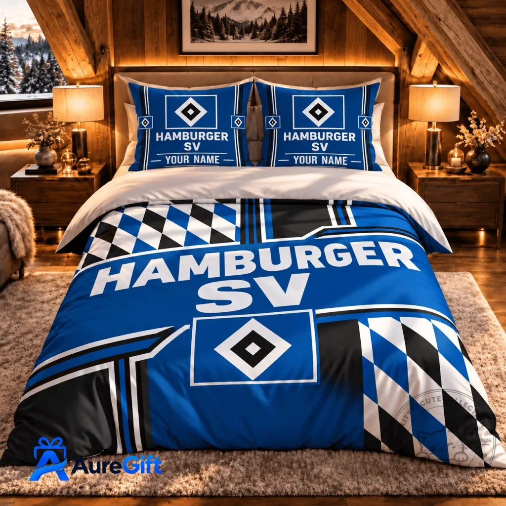 Hamburger SV Personalized Name Bundesliga Football Club Bedding Set Hamburger SV Personalized Name Bundesliga Football Club Bedding Set