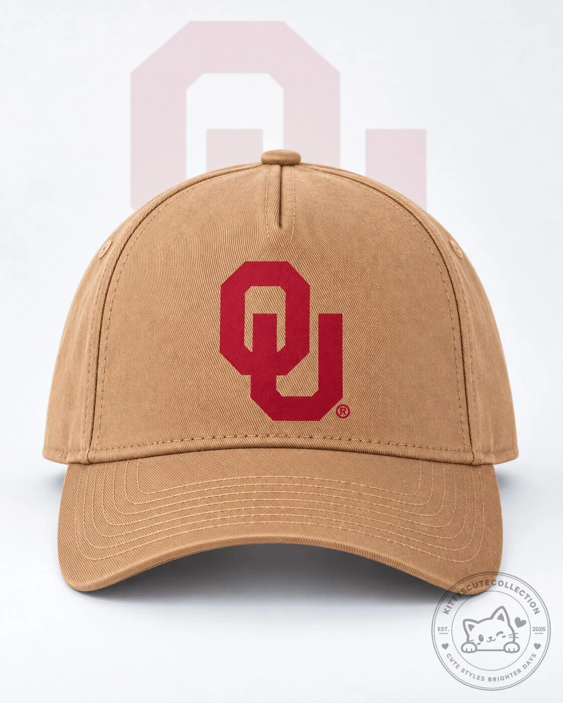 Oklahoma Sooners NCAA Retro Campus Edition Adjustable Baseball Cap Hat