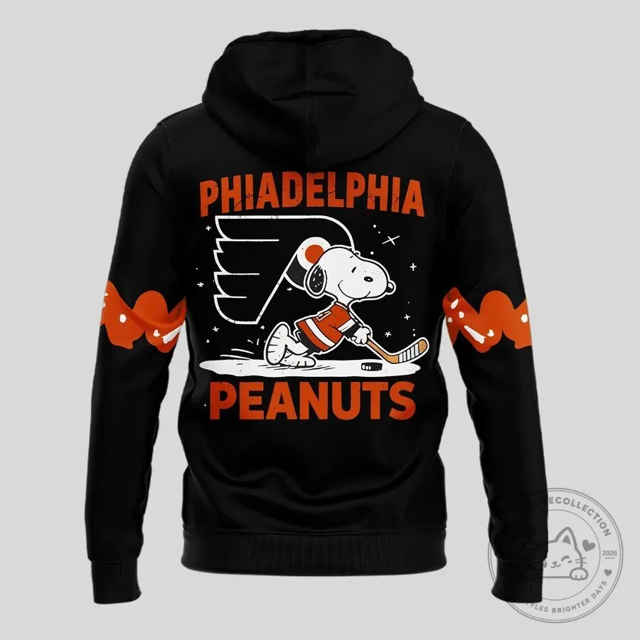 Philadelphia Flyers Peanuts Snoopy Halloween Pumpkin Black Hoodie 9 Philadelphia Flyers Peanuts Snoopy Halloween Pumpkin Black Hoodie