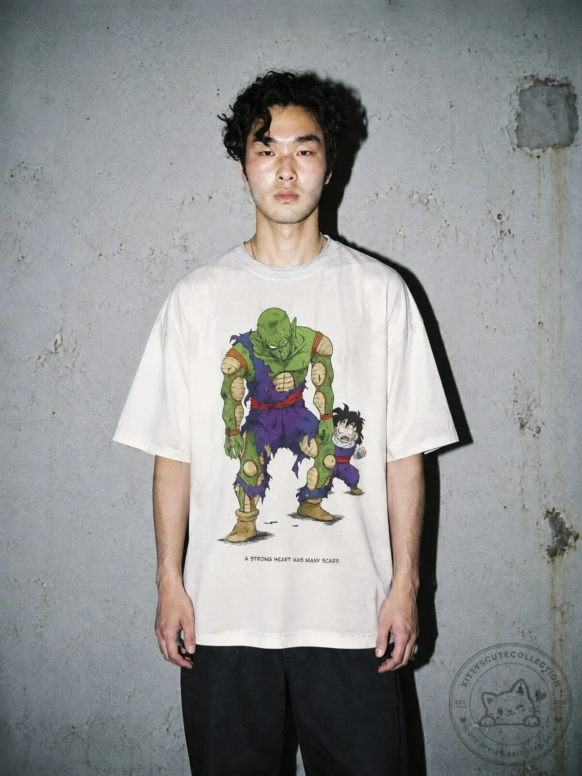 Dragon Ball Z Piccolo and Gohan Strong Heart Vintage T-Shirt