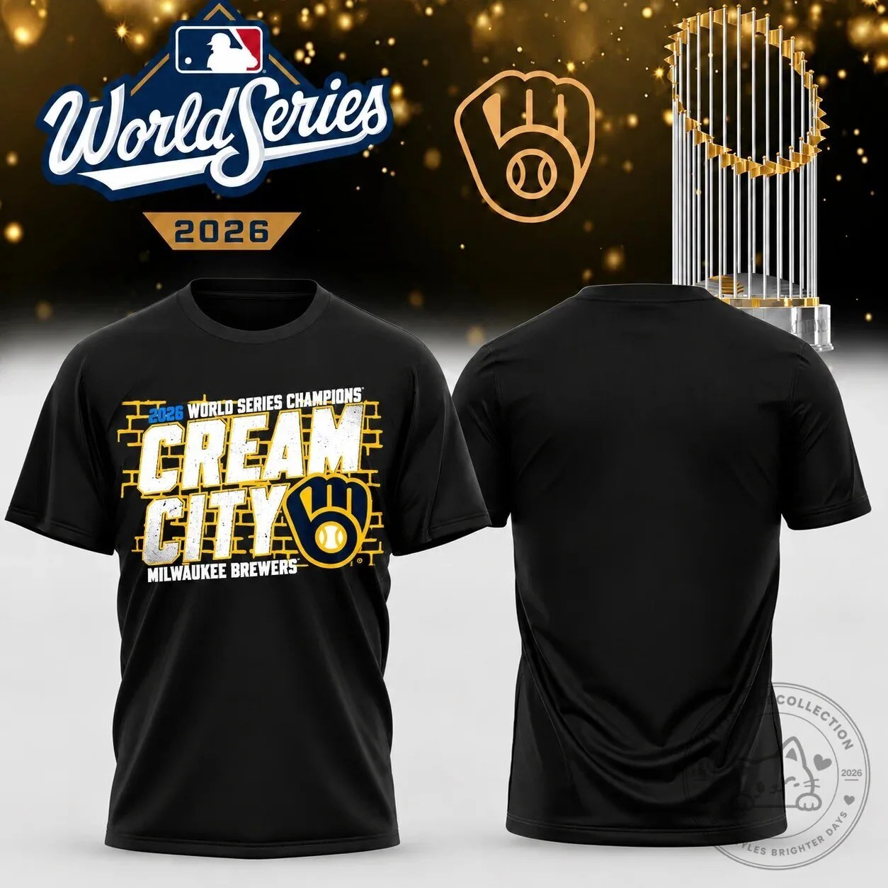 Milwaukee Brewers Cream City 2026 World Series Champions T-Shirt
