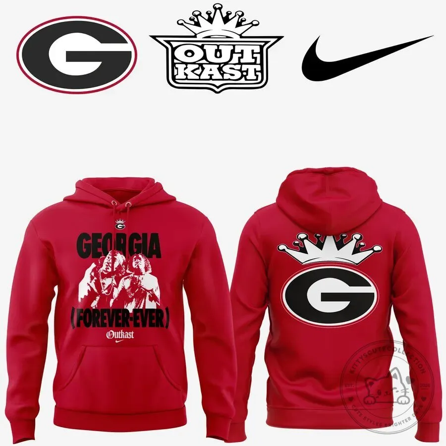 Red Hoodie Forever Ever by Outkast for Georgia Bulldogs Fans