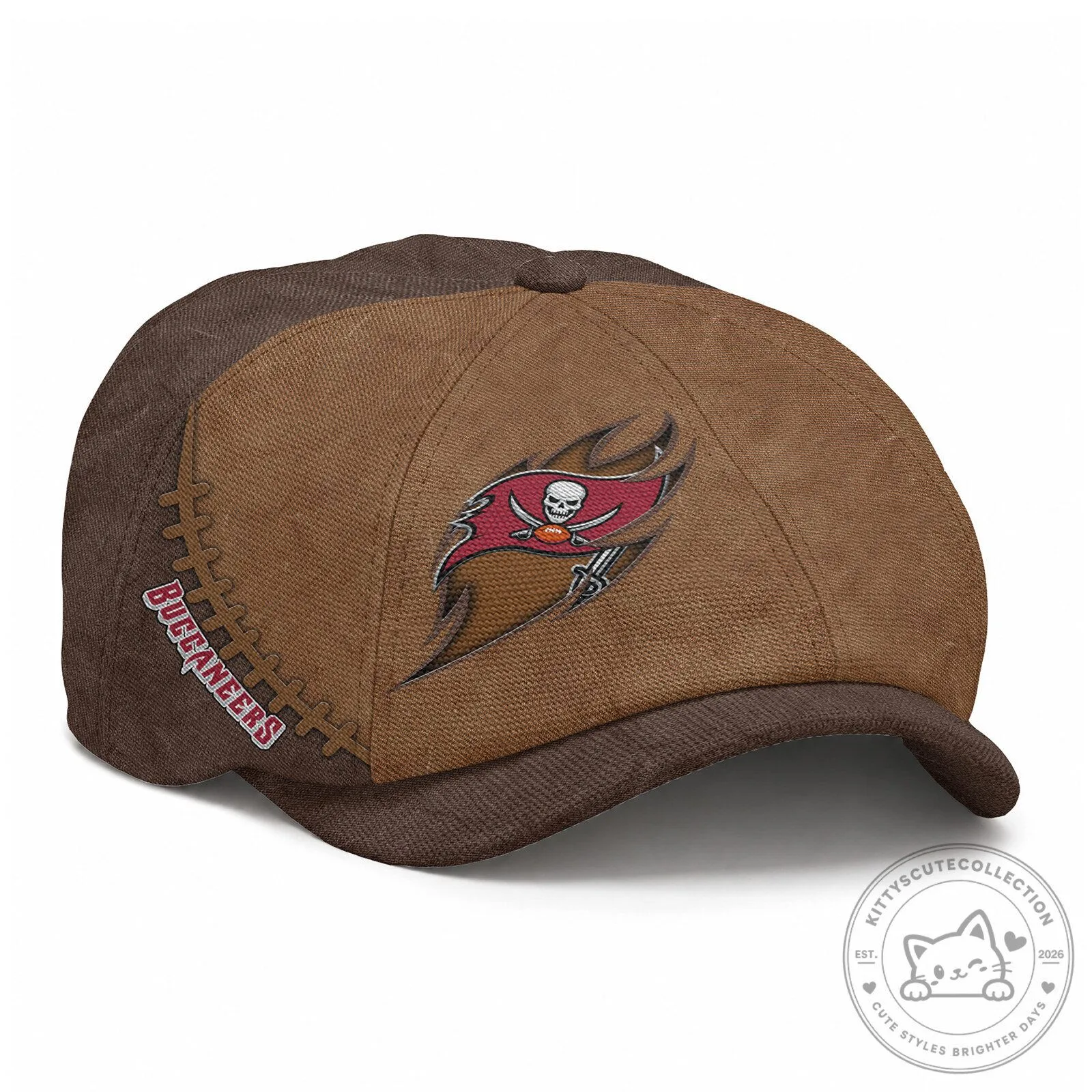 Tampa Bay Buccaneers NFL Football Newsboy Cap for Men and Women