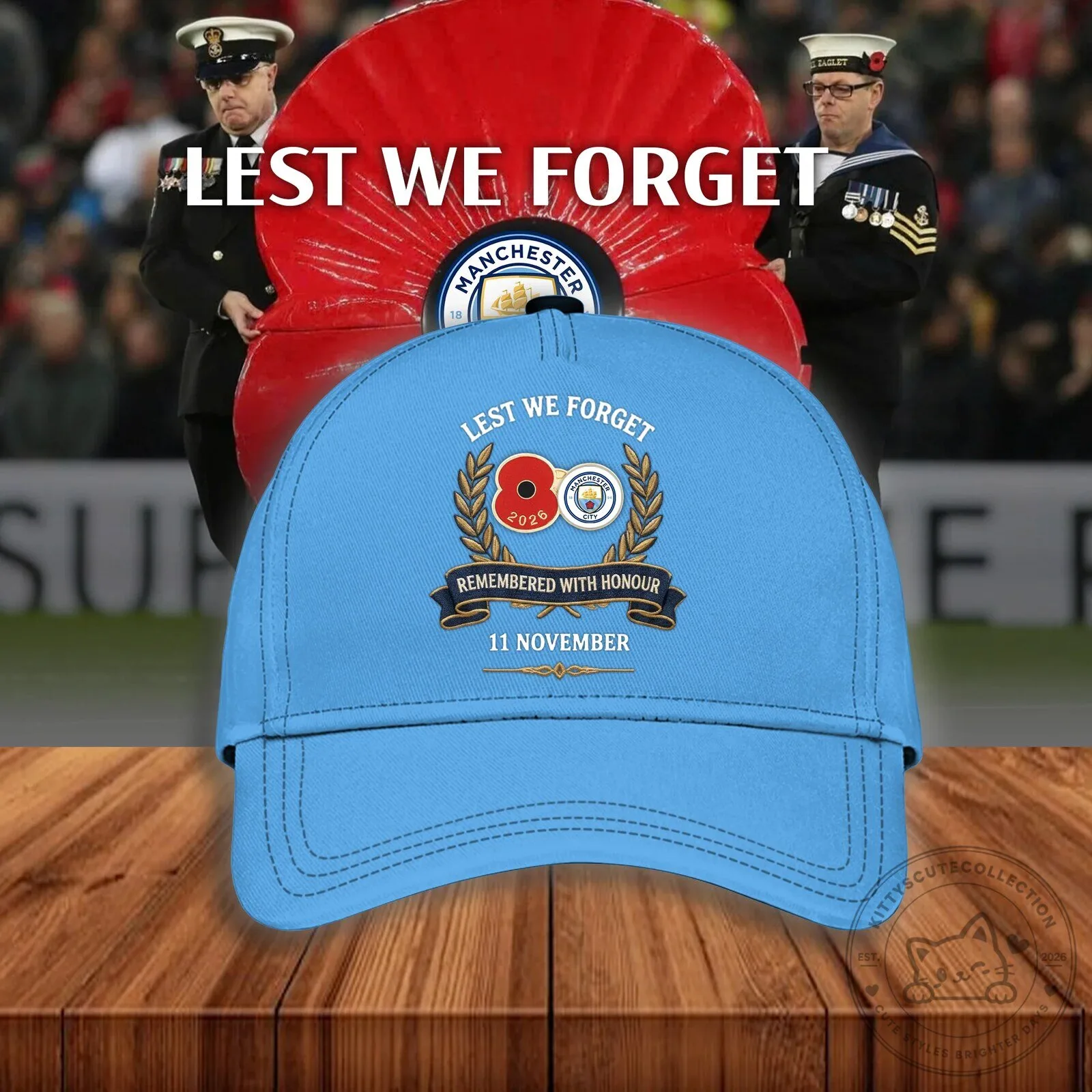Manchester City Football Club Lest We Forget Remembrance Day Bomber Jacket 5 Manchester City Football Club Lest We Forget Remembrance Day Bomber Jacket